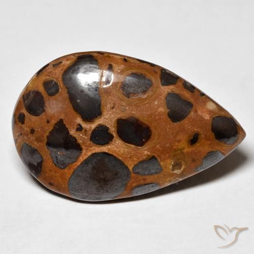 Diaspro Multicolore naturale da 24.78 ct, Forma a pera, Opaco