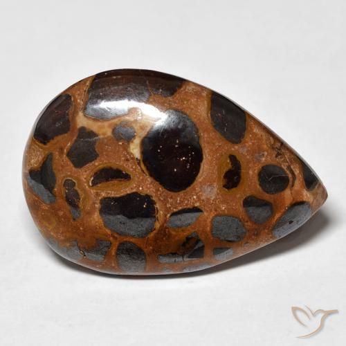Diaspro Multicolore naturale da 21.66 ct, Forma a pera, Opaco