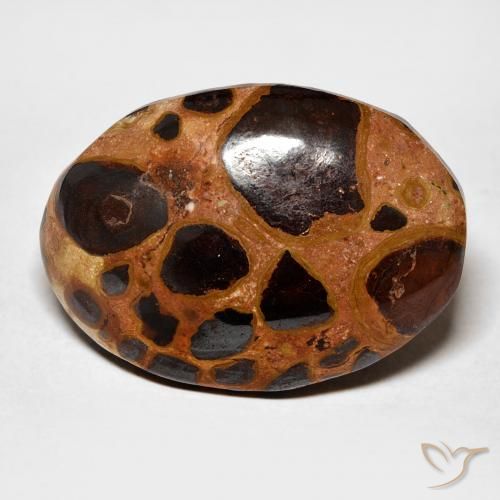 17.45ct Naturale Multicolore Diaspro, Ovale, Opaco