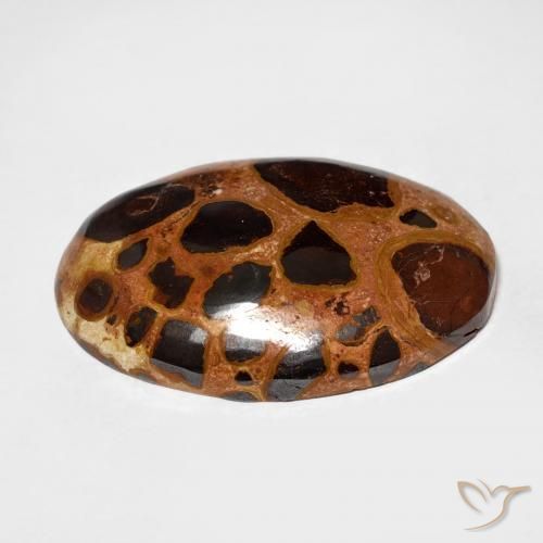 Diaspro Multicolore naturale da 17.45 ct, Ovale, Opaco