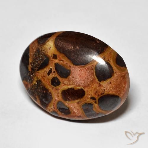 Diaspro Multicolore naturale da 14.26 ct, Ovale, Opaco