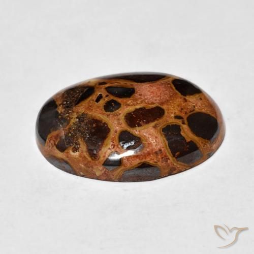 Diaspro Multicolore naturale da 14.26 ct, Ovale, Opaco