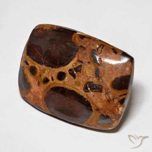 Diaspro Multicolore naturale da 17.46 ct, Cuscino, Opaco