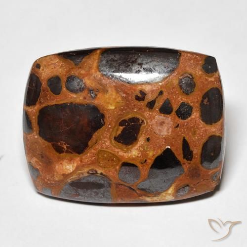 19.46ct Naturale Multicolore Diaspro, Cuscino, Opaco