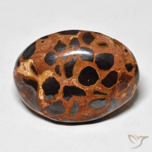 25.43ct Naturale Multicolore Diaspro, Ovale, Opaco