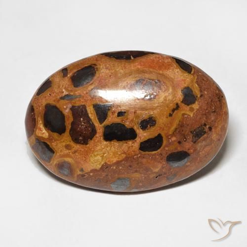 13.09ct Naturale Multicolore Diaspro, Ovale, Opaco