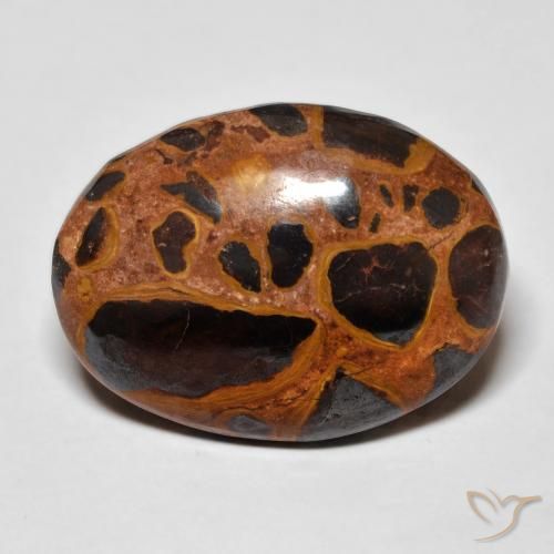 17.26ct Naturale Multicolore Diaspro, Ovale, Opaco