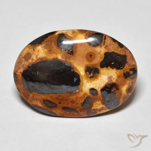 12.26ct Naturale Multicolore Diaspro, Ovale, Opaco
