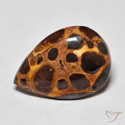 11.12ct Naturale Multicolore Diaspro, Forma a pera, Opaco