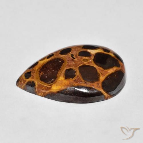 Diaspro Multicolore naturale da 11.12 ct, Forma a pera, Opaco