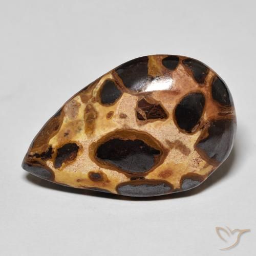 14.68ct Naturale Multicolore Diaspro, Forma a pera, Opaco