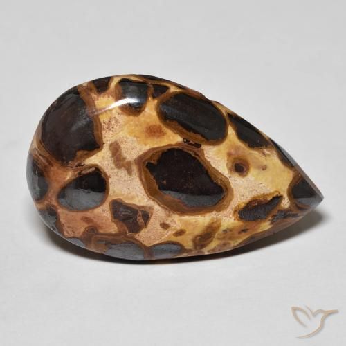 Diaspro Multicolore naturale da 14.68 ct, Forma a pera, Opaco