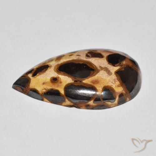 Diaspro Multicolore naturale da 14.68 ct, Forma a pera, Opaco