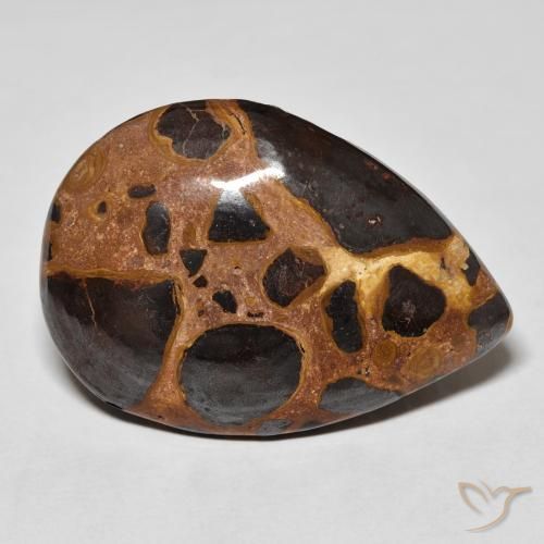 Diaspro Multicolore naturale da 20.87 ct, Forma a pera, Opaco