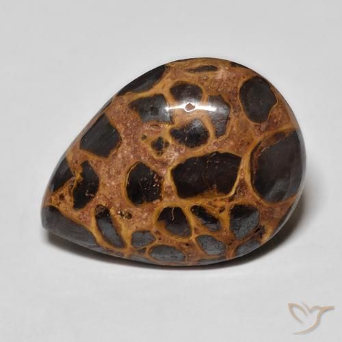 13.93ct Naturale Multicolore Diaspro, Forma a pera, Opaco