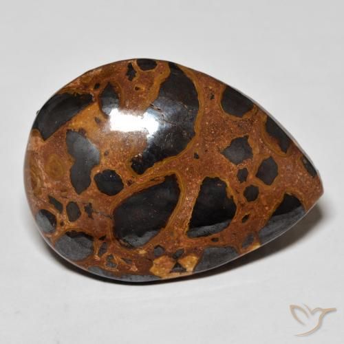 Diaspro Multicolore naturale da 27.10 ct, Forma a pera, Opaco
