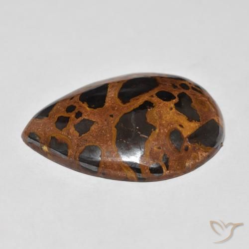 Diaspro Multicolore naturale da 27.10 ct, Forma a pera, Opaco
