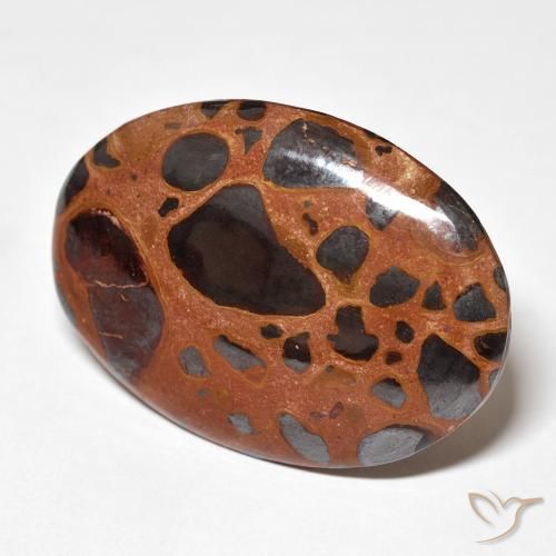 Diaspro Multicolore naturale da 28.07 ct, Ovale, Opaco