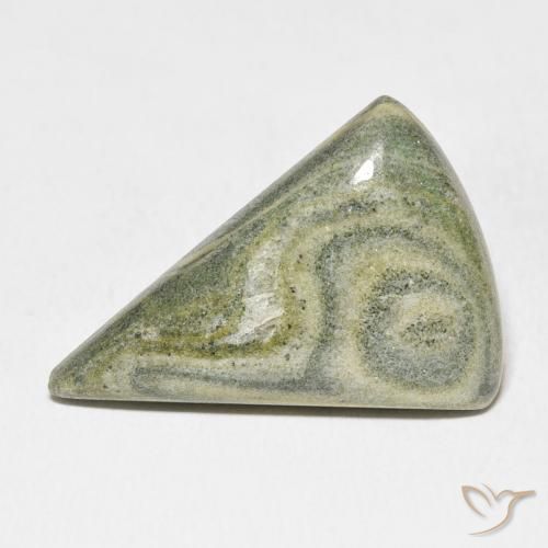 20.89ct Naturale Multicolore Diaspro, Taglio trillion, Opaco