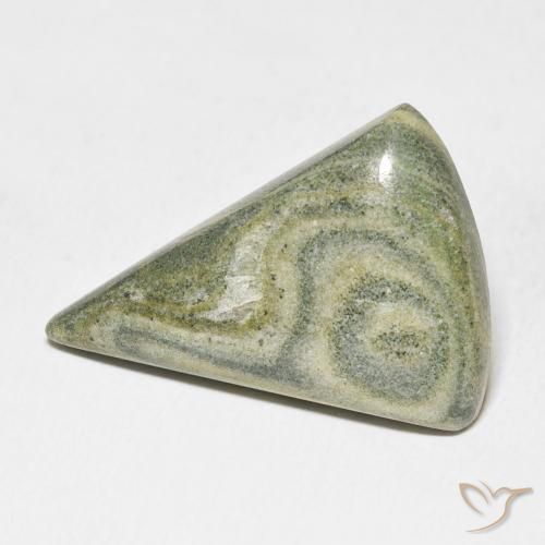 Diaspro Multicolore naturale da 20.89 ct, Taglio trillion, Opaco