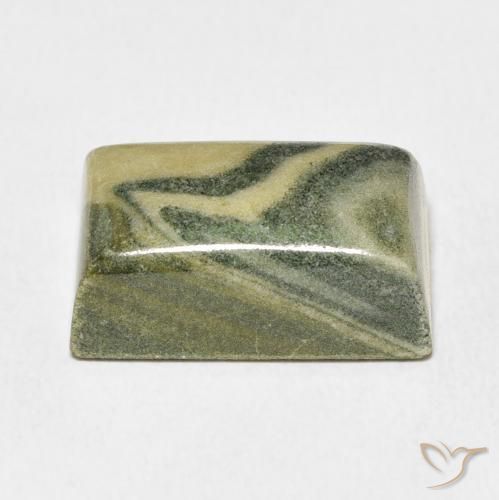 Diaspro Multicolore naturale da 19.93 ct, Taglio a baguette, Opaco