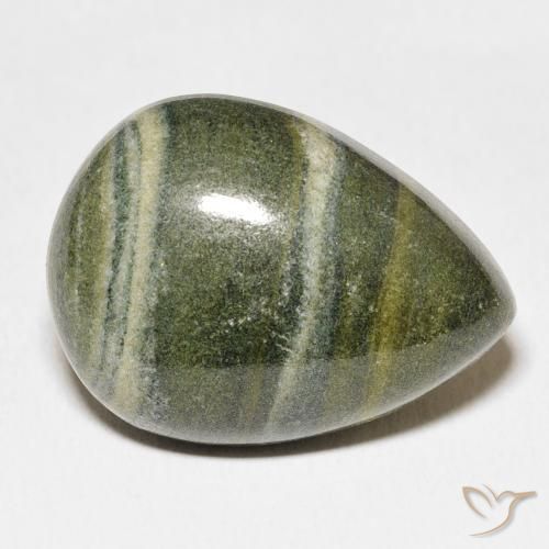 Diaspro Multicolore naturale da 27.03 ct, Forma a pera, Opaco
