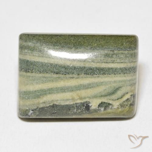 28.06ct Naturale Multicolore Diaspro, Taglio a baguette, Opaco