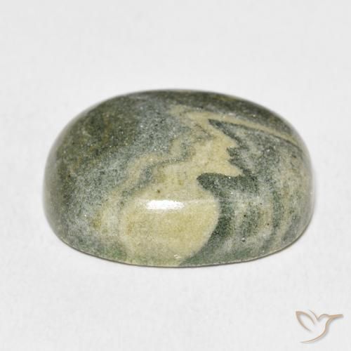Diaspro Multicolore naturale da 24.11 ct, Ovale, Opaco