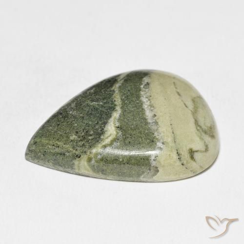 Diaspro Multicolore naturale da 45.47 ct, Forma a pera, Opaco