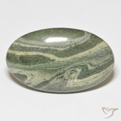 50.14ct Naturale Multicolore Diaspro, Ovale, Opaco