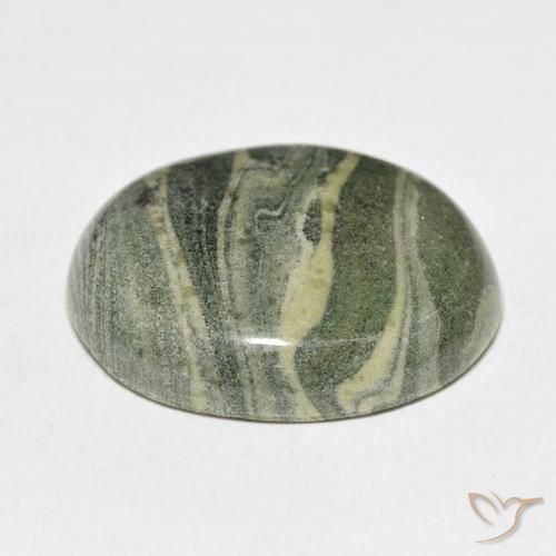 Diaspro Multicolore naturale da 48.64 ct, Ovale, Opaco