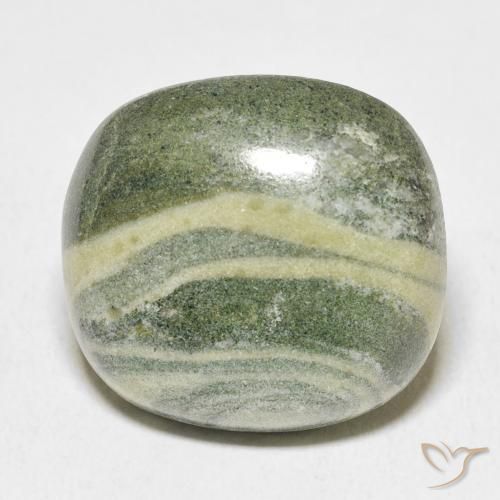 30.35ct Naturale Multicolore Diaspro, Cuscino, Opaco