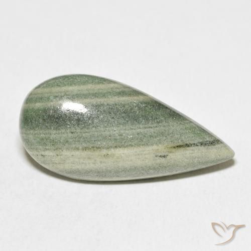 Diaspro Multicolore naturale da 17.45 ct, Forma a pera, Opaco