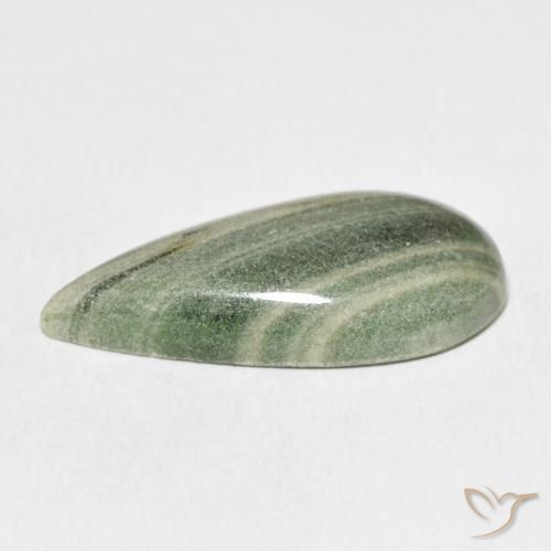 Diaspro Multicolore naturale da 17.45 ct, Forma a pera, Opaco