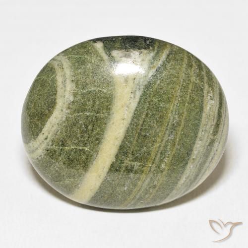 41.90ct Naturale Multicolore Diaspro, Ovale, Opaco
