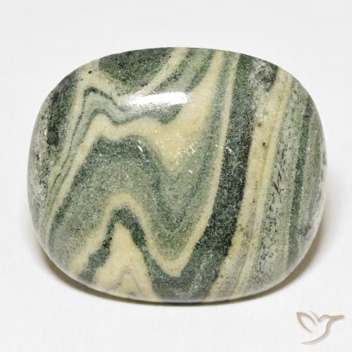 31.14ct Naturale Multicolore Diaspro, Cuscino, Opaco