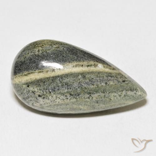 Diaspro Multicolore naturale da 25.49 ct, Forma a pera, Opaco