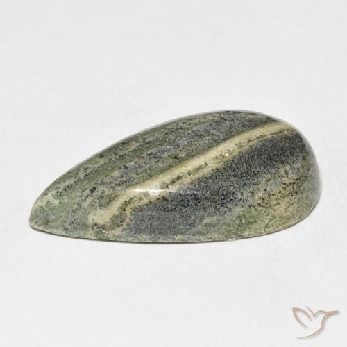 Diaspro Multicolore naturale da 25.49 ct, Forma a pera, Opaco