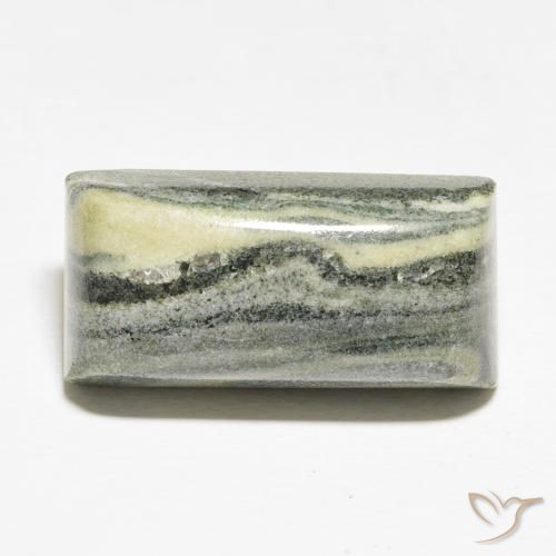 20.75ct Naturale Multicolore Diaspro, Taglio a baguette, Opaco