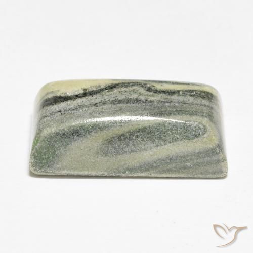 Diaspro Multicolore naturale da 20.75 ct, Taglio a baguette, Opaco