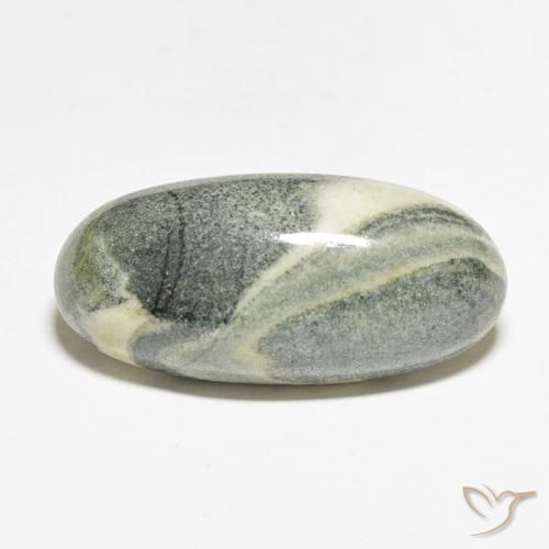 19.10ct Naturale Multicolore Diaspro, Ovale, Opaco