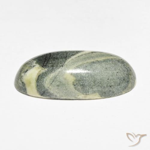 Diaspro Multicolore naturale da 19.10 ct, Ovale, Opaco