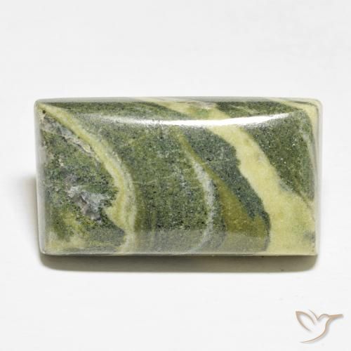 36.42ct Naturale Multicolore Diaspro, Taglio a baguette, Opaco