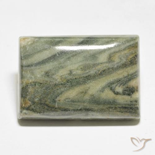 33.88ct Naturale Multicolore Diaspro, Taglio a baguette, Opaco
