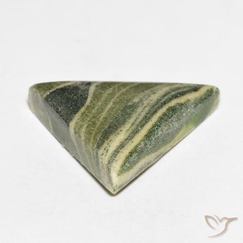 Diaspro Multicolore naturale da 24.02 ct, Taglio trillion, Opaco