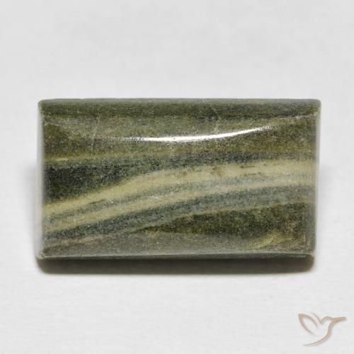 17.48ct Naturale Multicolore Diaspro, Taglio a baguette, Opaco