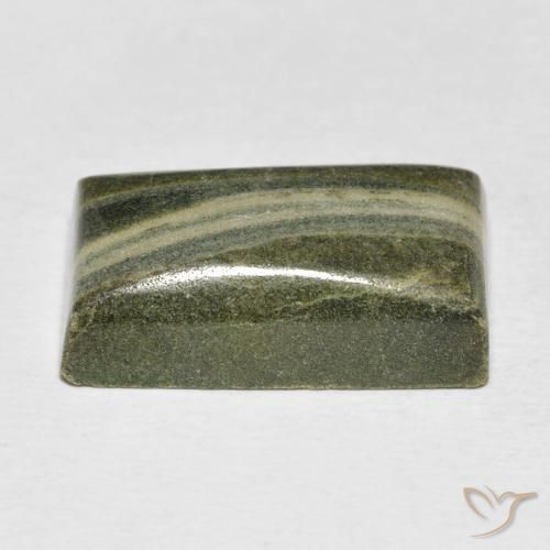 Diaspro Multicolore naturale da 17.48 ct, Taglio a baguette, Opaco