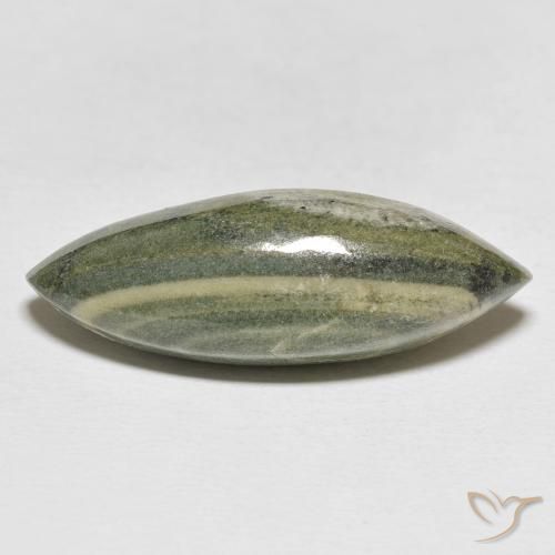 21.59ct Naturale Multicolore Diaspro, Taglio marquise, Opaco