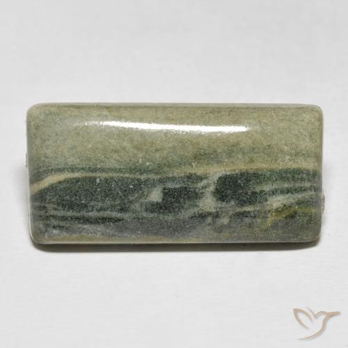 Diaspro Multicolore naturale da 18.92 ct, Taglio a baguette, Opaco