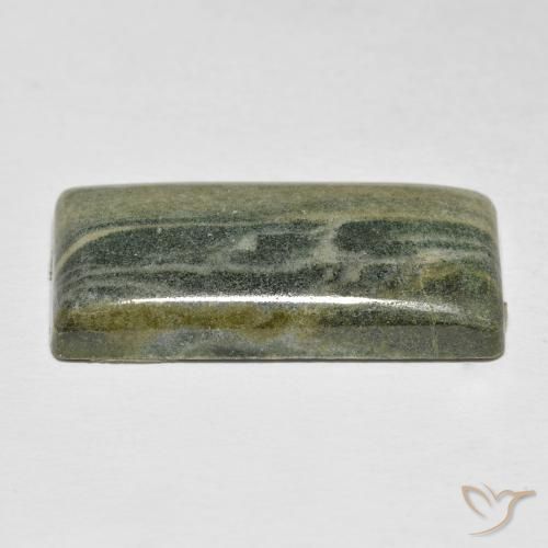 Diaspro Multicolore naturale da 18.92 ct, Taglio a baguette, Opaco